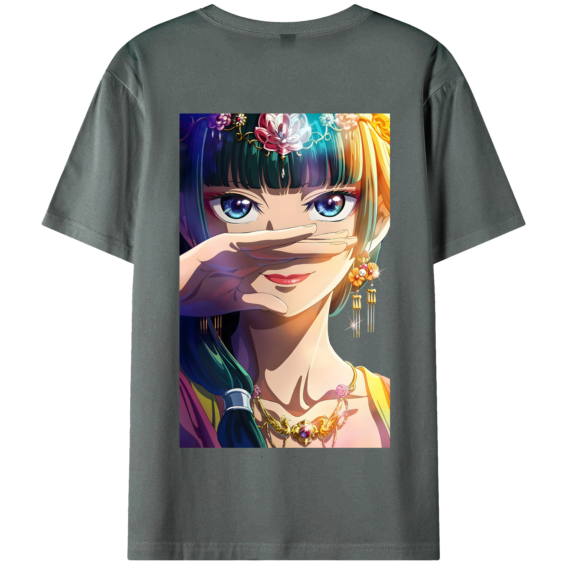 （画像用） 薬屋のひとりごと The Apothecary Diaries 綿100％半袖Tシャツ（背面プリント）